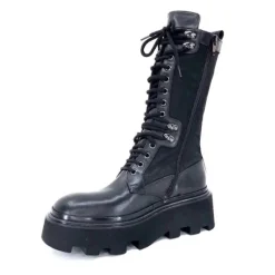 Elena Iachi E2992-T Cuir Noir Textile Noir