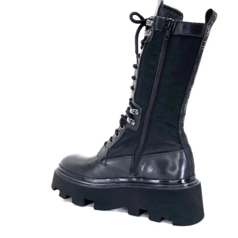 Elena Iachi E2992-T Cuir Noir Textile Noir