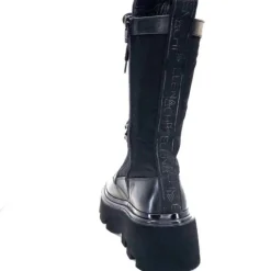 Elena Iachi E2992-T Cuir Noir Textile Noir