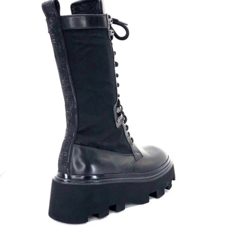 Elena Iachi E2992-T Cuir Noir Textile Noir