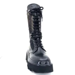 Elena Iachi E2992-T Cuir Noir Textile Noir