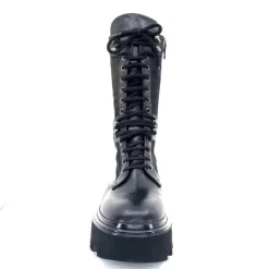 Elena Iachi E2992-T Cuir Noir Textile Noir