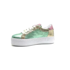 Elue Par Nous Nany Cuir Metal Vert