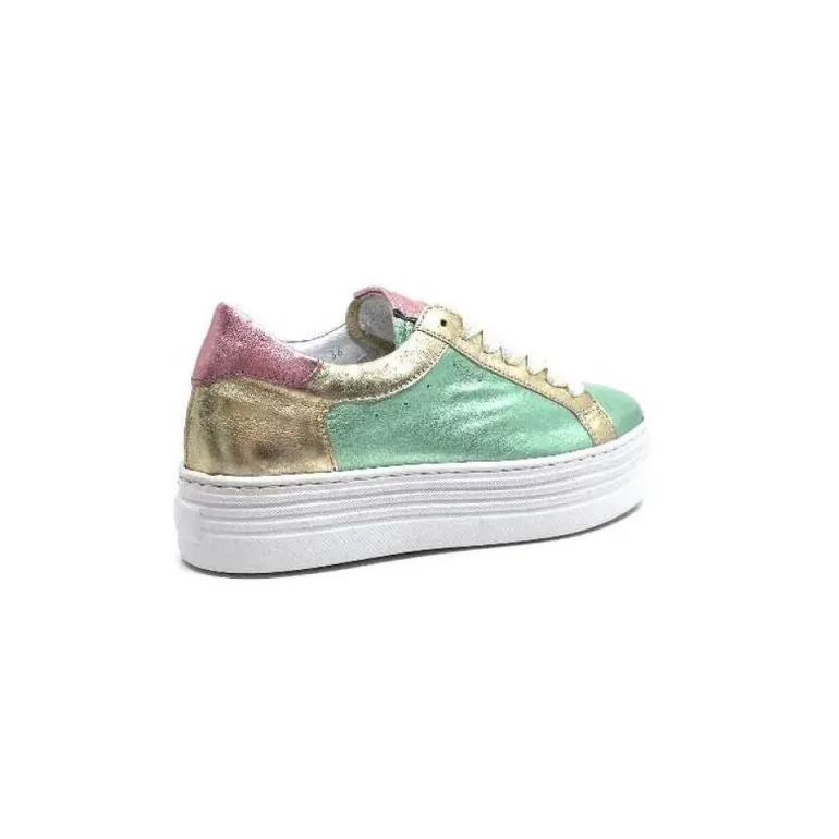 Elue Par Nous Nany Cuir Metal Vert