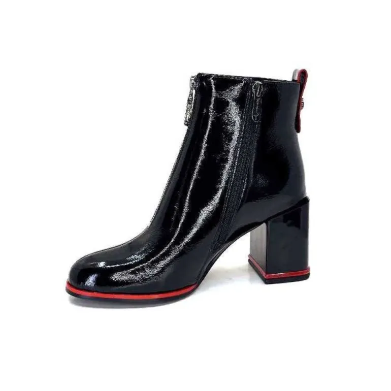 Elue Par Nous Paella Cuir Noir Vernis