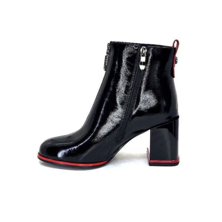 Elue Par Nous Paella Cuir Noir Vernis