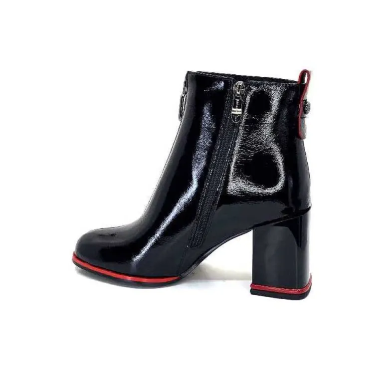 Elue Par Nous Paella Cuir Noir Vernis