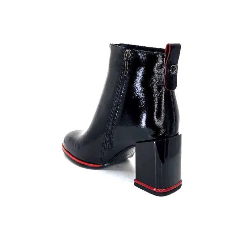 Elue Par Nous Paella Cuir Noir Vernis