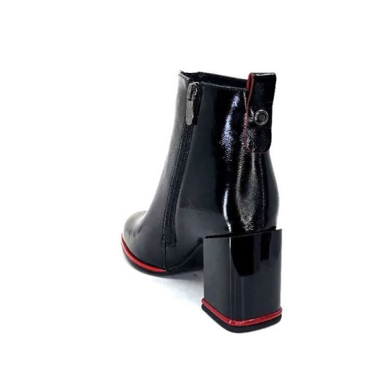 Elue Par Nous Paella Cuir Noir Vernis