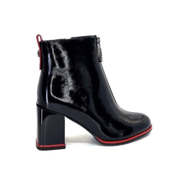 Elue Par Nous Paella Cuir Noir Vernis