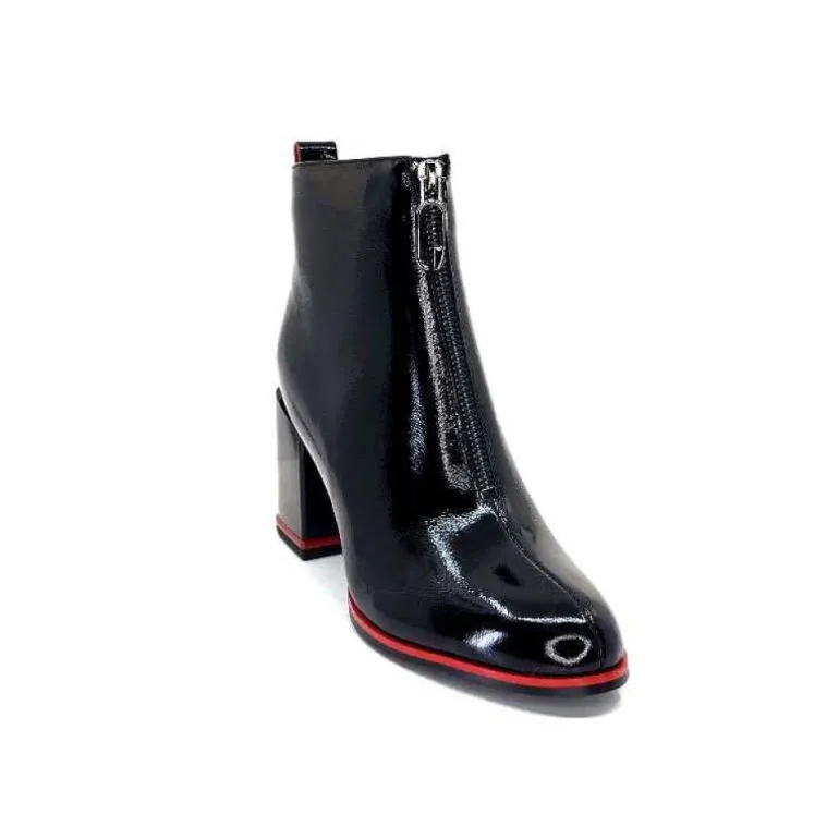 Elue Par Nous Paella Cuir Noir Vernis