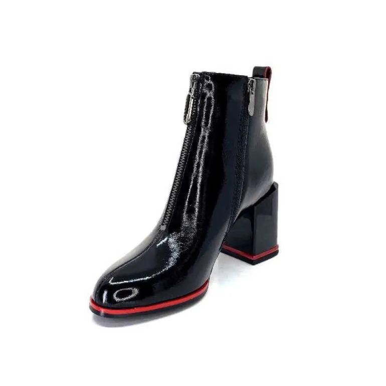 Elue Par Nous Paella Cuir Noir Vernis