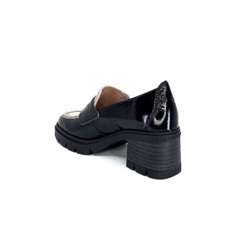 Hispanitas Chi 232965 Everest Cuir Vernis Noir Cuir Vert & Beige