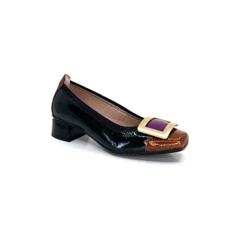 Hispanitas Chi 233141 Salma Cuir Vernis Vert Cuero Fushia