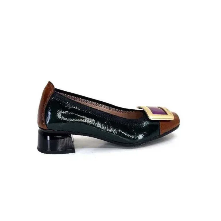 Hispanitas Chi 233141 Salma Cuir Vernis Vert Cuero Fushia