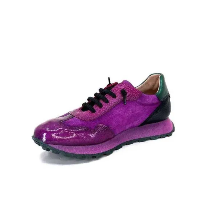 Hispanitas Hi 233073 Loira Cuir Vernis Et Daim Fushia