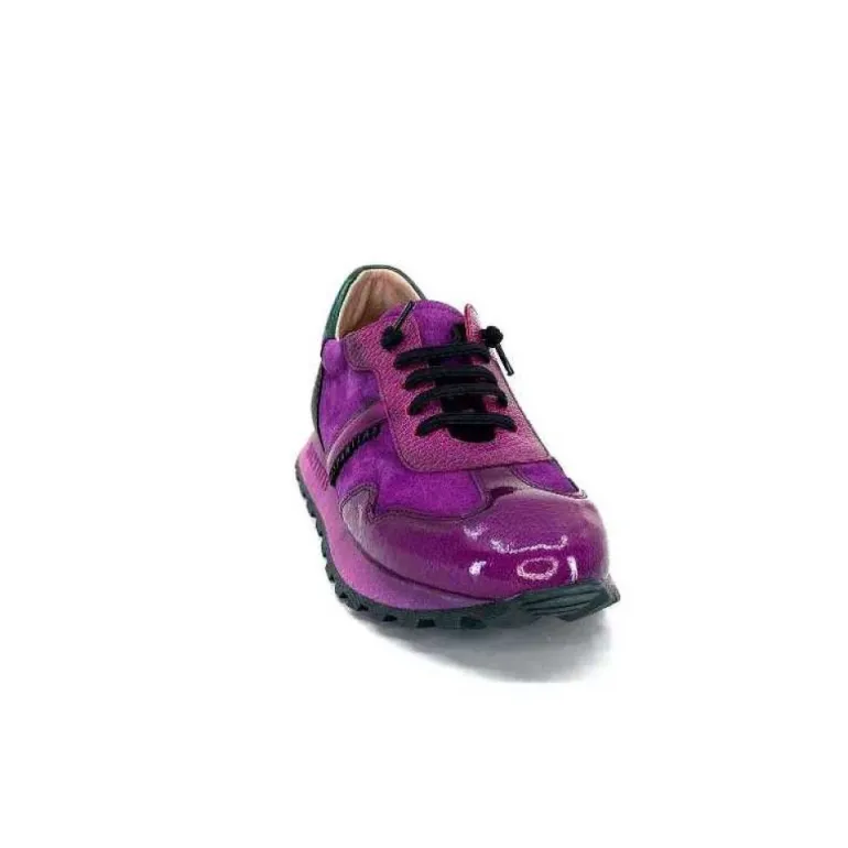 Hispanitas Hi 233073 Loira Cuir Vernis Et Daim Fushia