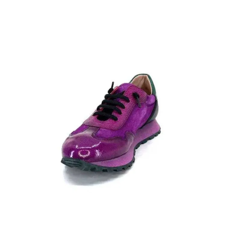 Hispanitas Hi 233073 Loira Cuir Vernis Et Daim Fushia