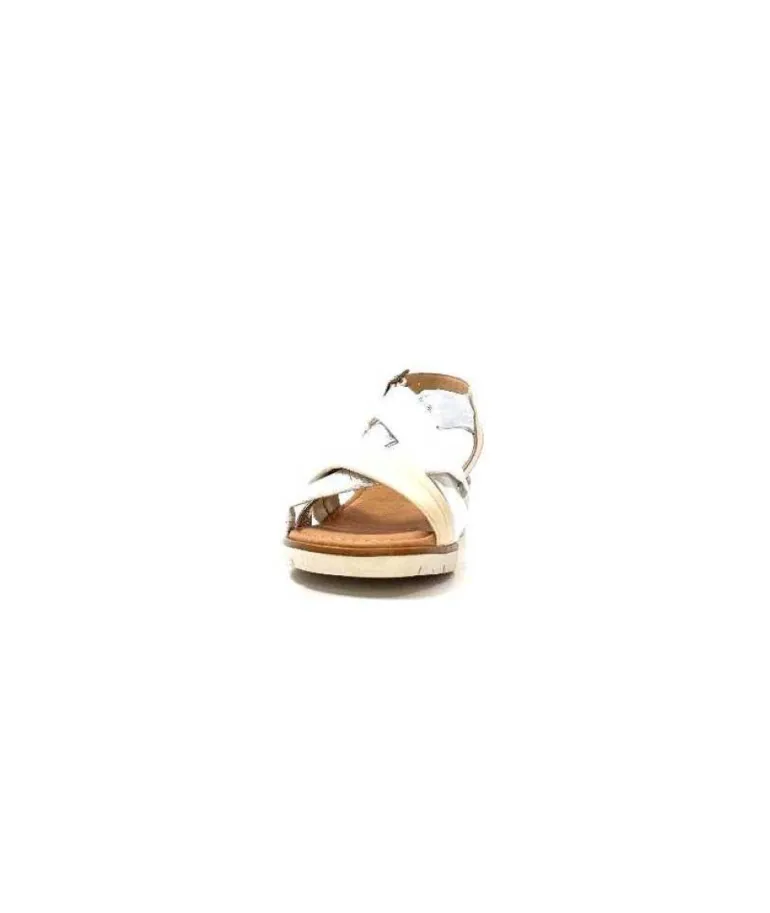 Ivoire 2146 Ceralin Cuir Blanc Beige Argent
