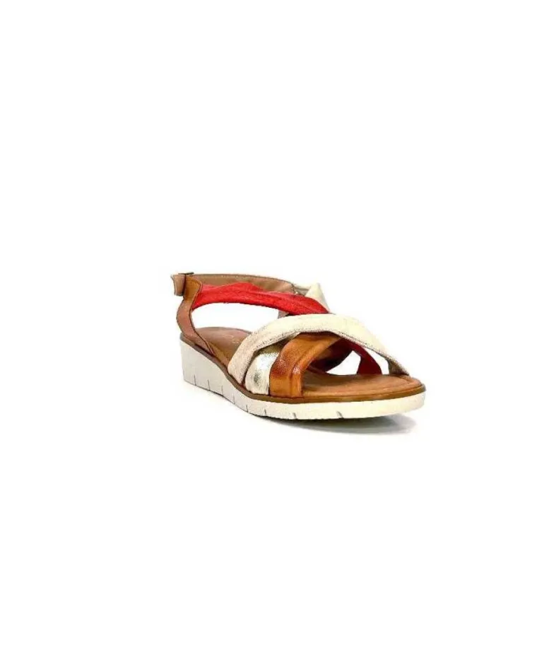 Ivoire 2146 Ceralin Cuir Rouge Marron Or