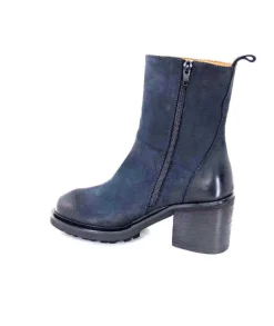 Ivoire 7753 Cuir Daim Bleu Marine