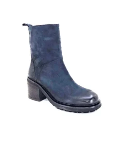 Ivoire 7753 Cuir Daim Bleu Marine