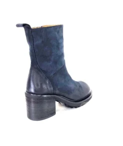 Ivoire 7753 Cuir Daim Bleu Marine