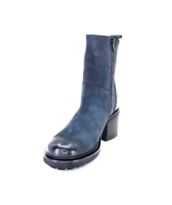 Ivoire 7753 Cuir Daim Bleu Marine