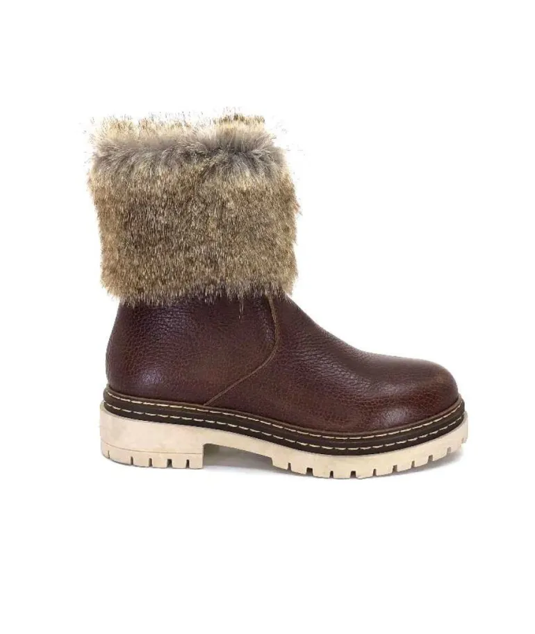 Ivoire 108523 Cuir Graine Marron