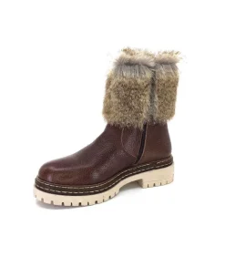 Ivoire 108523 Cuir Graine Marron