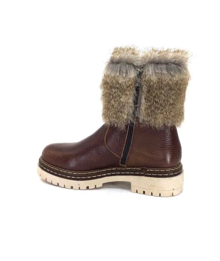 Ivoire 108523 Cuir Graine Marron