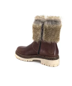 Ivoire 108523 Cuir Graine Marron