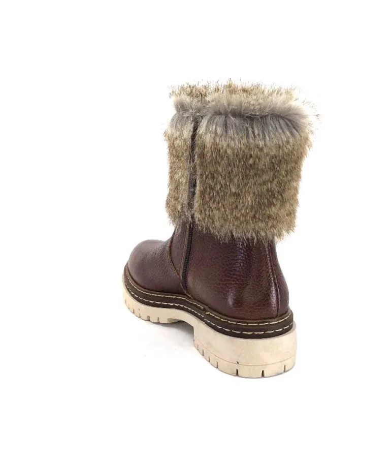 Ivoire 108523 Cuir Graine Marron