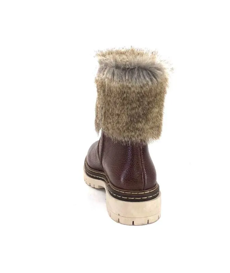 Ivoire 108523 Cuir Graine Marron