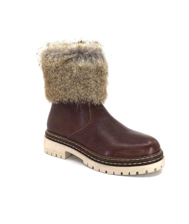 Ivoire 108523 Cuir Graine Marron