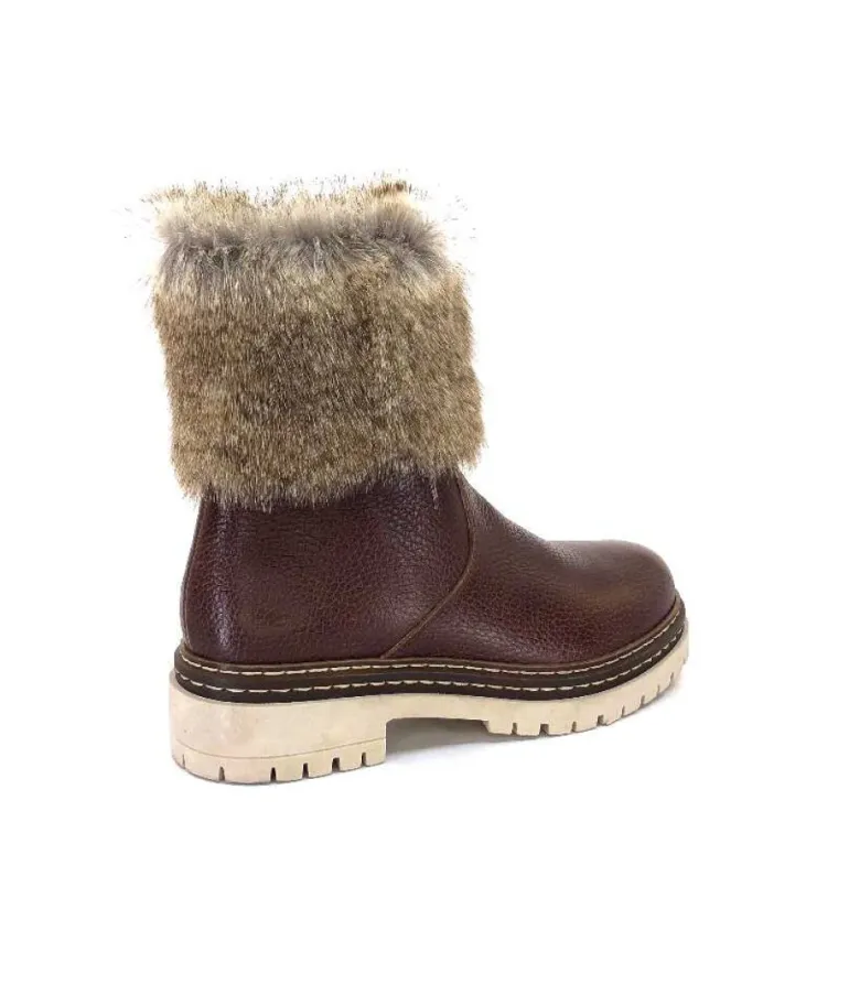 Ivoire 108523 Cuir Graine Marron