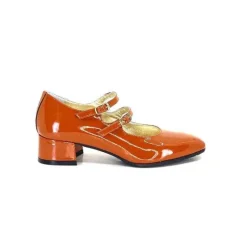 Ivoire 914 Cuir Vernis Marrone Orange