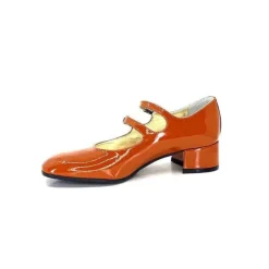 Ivoire 914 Cuir Vernis Marrone Orange