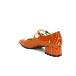 Ivoire 914 Cuir Vernis Marrone Orange