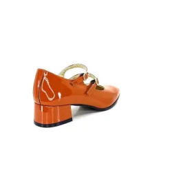 Ivoire 914 Cuir Vernis Marrone Orange