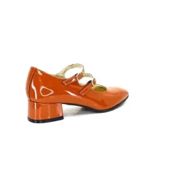 Ivoire 914 Cuir Vernis Marrone Orange