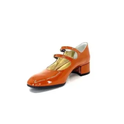 Ivoire 914 Cuir Vernis Marrone Orange