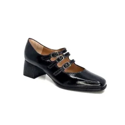 Ivoire 4145 Cuir Vernis Noir