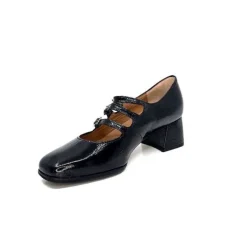 Ivoire 4145 Cuir Vernis Noir