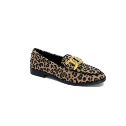 Ivoire 2200127-1225 Daim Taupe Imprime Leo