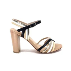 Ivoire 002 F85 Gro Cuir Nude Noir