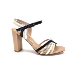 Ivoire 002 F85 Gro Cuir Nude Noir