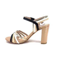 Ivoire 002 F85 Gro Cuir Nude Noir