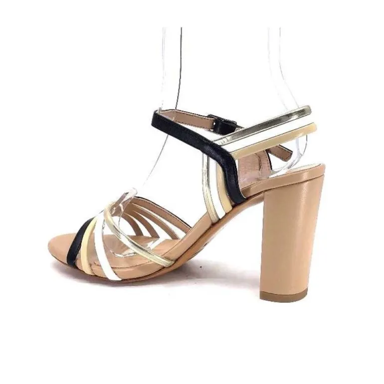 Ivoire 002 F85 Gro Cuir Nude Noir