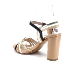 Ivoire 002 F85 Gro Cuir Nude Noir